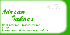 adrian takacs business card