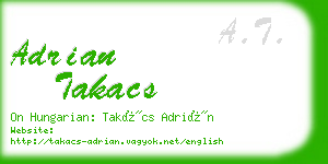 adrian takacs business card